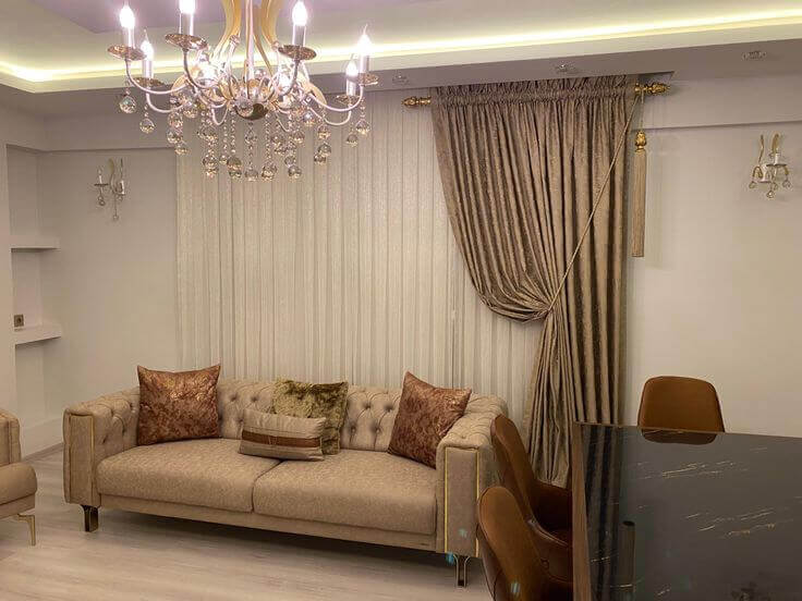 Ataşehir'e ait ve içerisinde bulunan mağazamızdan Rustik Perde örneği